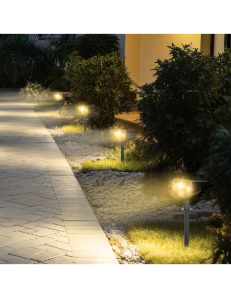 Projecteur solaire LED 5-10 lumens installation 2 en 1