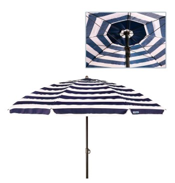 Parapluie de plage avec 8 baleines 240 cm Parapluie de... 2
