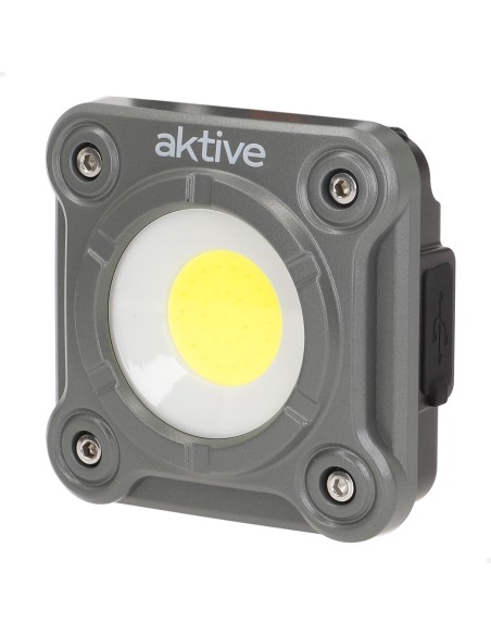 Projecteur LED portable de 1000 lumens avec clip, base magnétique et chargeur USB
