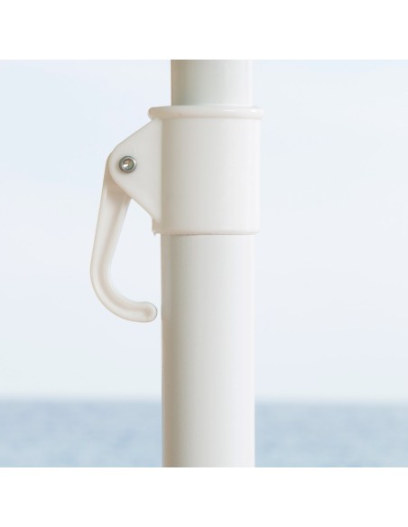 Parapluie de plage coupe-vent 8 tiges 240 cm multicolore