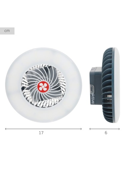 Lampe LED rechargeable avec ventilateur et chargeur USB