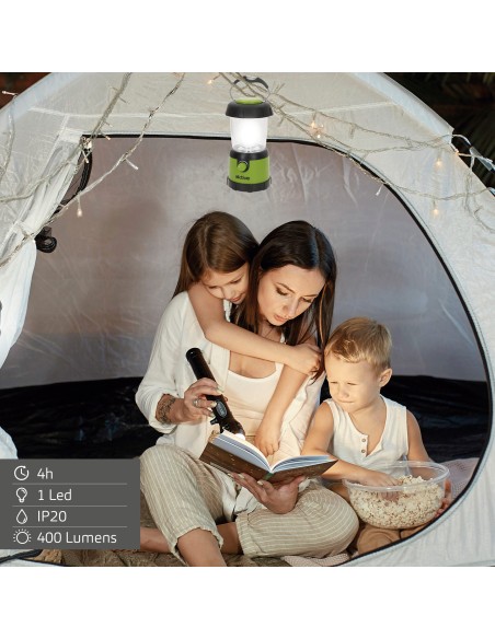Lampe de camping LED 400 lumens à intensité variable