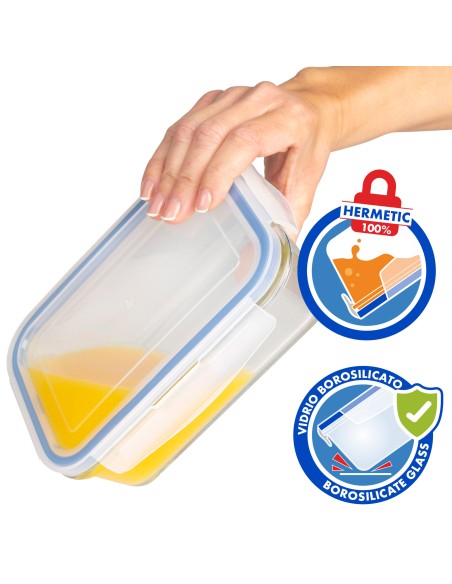 Max Home Pack : 3 récipients hermétiques en verre de 330/800/1 500 ml