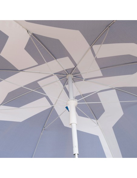 Parapluie de plage 8 cannes 200 cm noeud marin