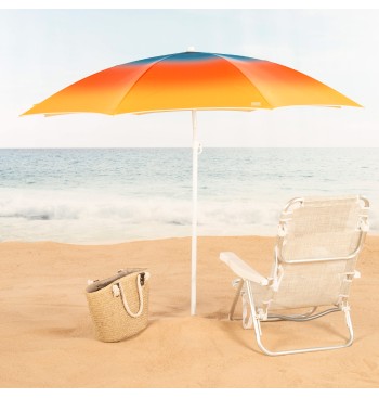 Parapluie de plage 8 tiges 180 cm multicolore 2