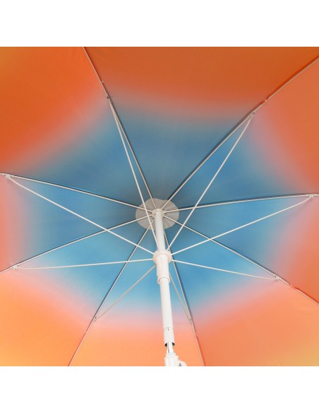 Parapluie de plage 8 tiges 180 cm multicolore