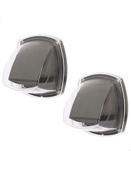 Lot de 2 appliques solaires LED 3 lumens