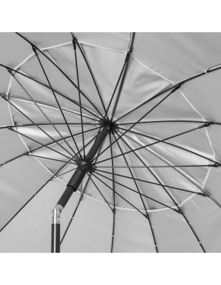Parapluie de plage coupe-vent 16 tiges 240 cm rouge