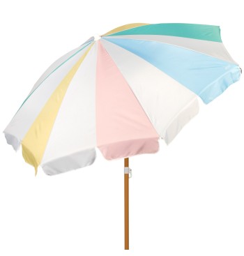 Parasol de plage 8 baleines, 200 cm, arc-en-ciel