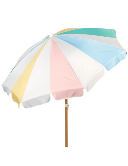 Parasol de plage 8 baleines, 200 cm, arc-en-ciel