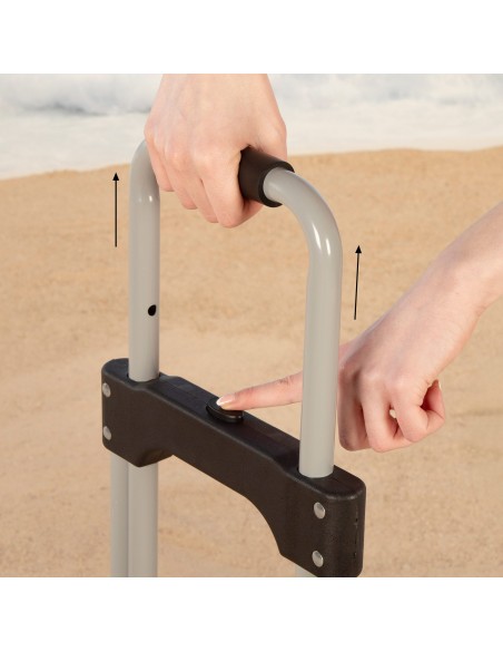 Chariot multifonction extensible 40x40x75/100 cm