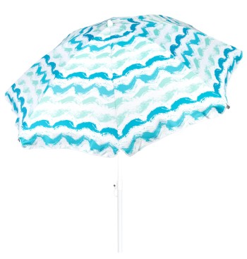 Parapluie de plage 8 cannes 200 cm vagues