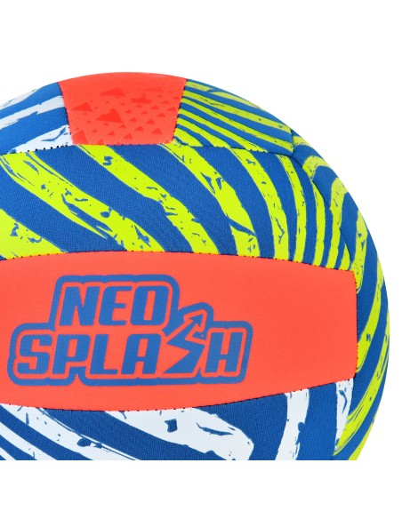 Ballon de beach-volley en néoprène multicolore 22 cm (dégonflé)