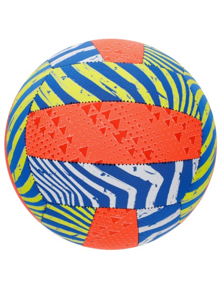 Ballon de beach-volley en néoprène multicolore 22 cm (dégonflé)