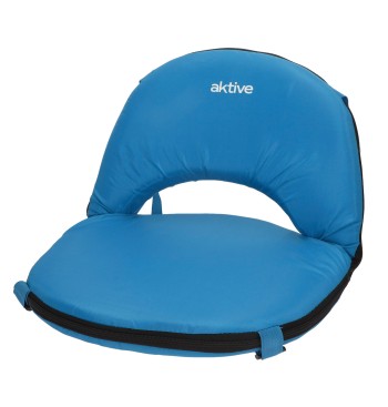 Siège de camping pliable 41x40x33 cm bleu avec dossier...