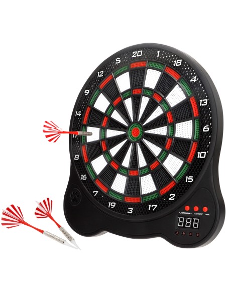 Jeu de fléchettes électronique avec 3 fléchettes et écran LCD 31x20x33 cm