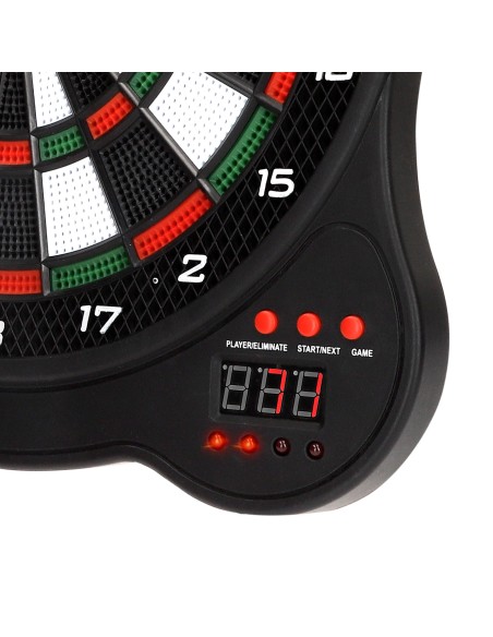 Jeu de fléchettes électronique avec 3 fléchettes et écran LCD 31x20x33 cm
