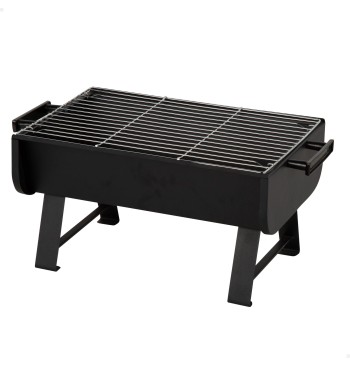 Barbecue portable au charbon de bois en acier 45x30x25 cm...
