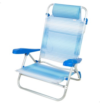 Pack 2 chaises de plage basse multiposition et parapluie... 2