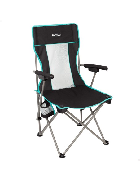 Chaise de camping pliante de luxe avec dossier en filet