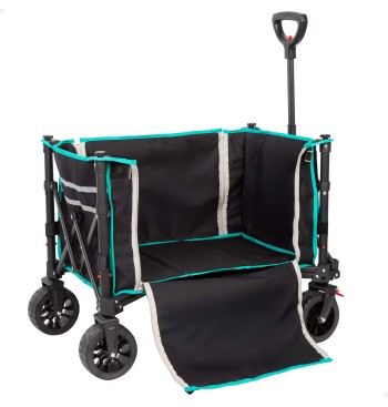 Chariot de plage pliable avec roues tout-terrain