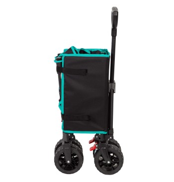 Chariot de plage pliable avec roues tout-terrain 2