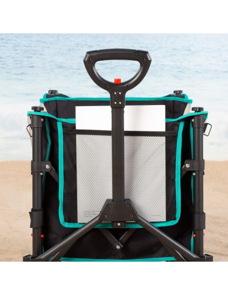 Chariot de plage pliable avec roues tout-terrain