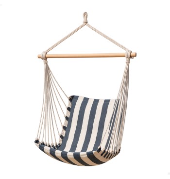 Chaise suspendue en coton et polyester rayé