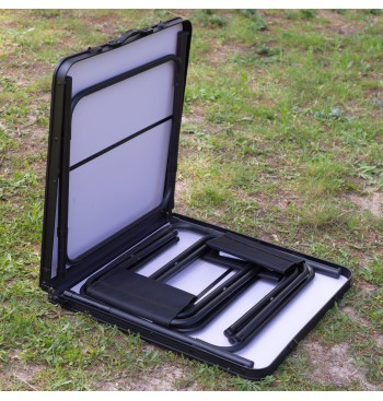 Table de camping pliante avec hauteur réglable, 4... 2