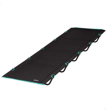 Lit de camping pliant noir avec sac de transport