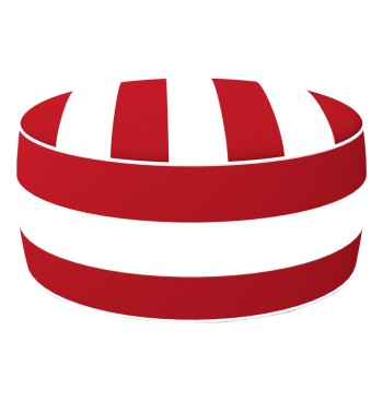Pouf gonflable ottoman imperméable rouge colonial