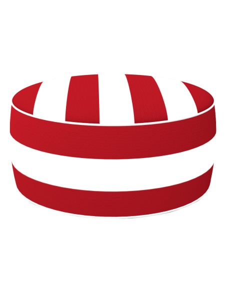 Pouf gonflable ottoman imperméable rouge colonial