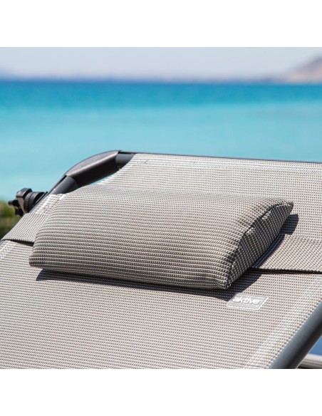Bain de soleil pliant avec parasol et coussin