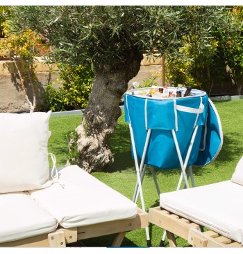Glacière portable pliable avec support pour le camping 2