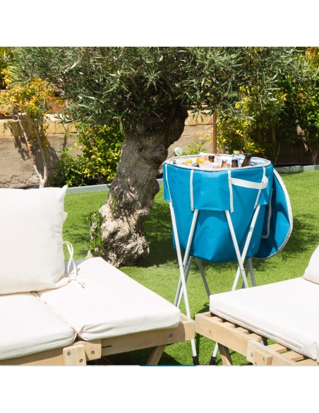 Glacière portable pliable avec support pour le camping