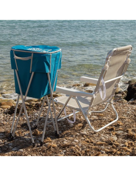 Glacière portable pliable avec support pour le camping