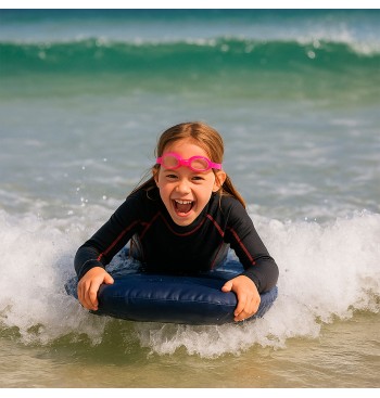 Bodyboard gonflable 94 cm bleu avec poignées 2