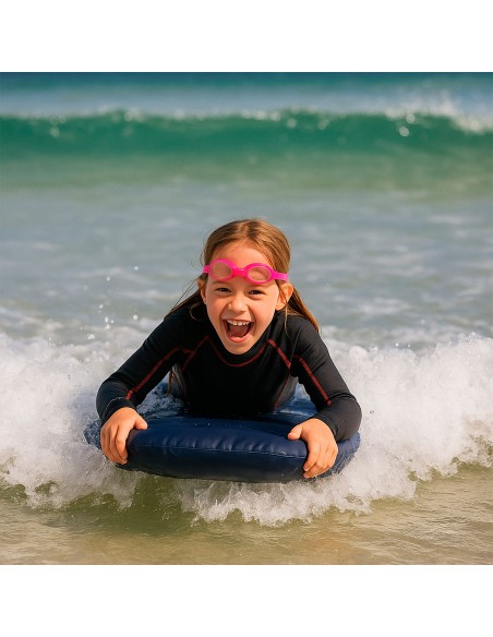 Bodyboard gonflable 94 cm bleu avec poignées