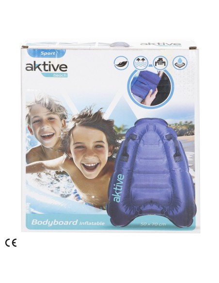 Bodyboard gonflable 94 cm bleu avec poignées
