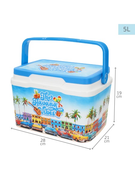 La glacière rigide portable Havana Vibes de 5 litres