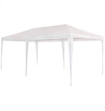 Tonnelle de jardin extra-large amovible 600x300x255 cm blanc