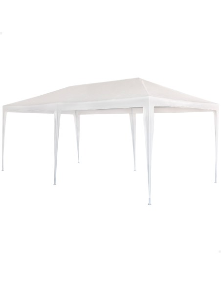 Tonnelle de jardin extra-large amovible 600x300x255 cm blanc